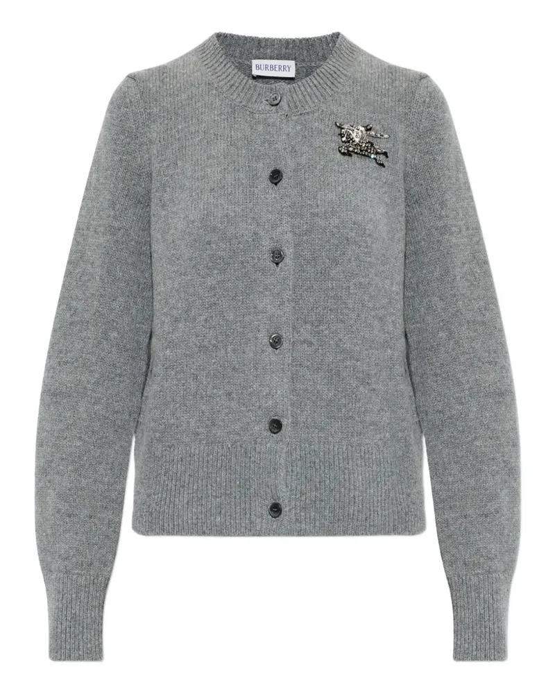 Burberry crystal-embellished Sienna cardigan - Grau Grau
