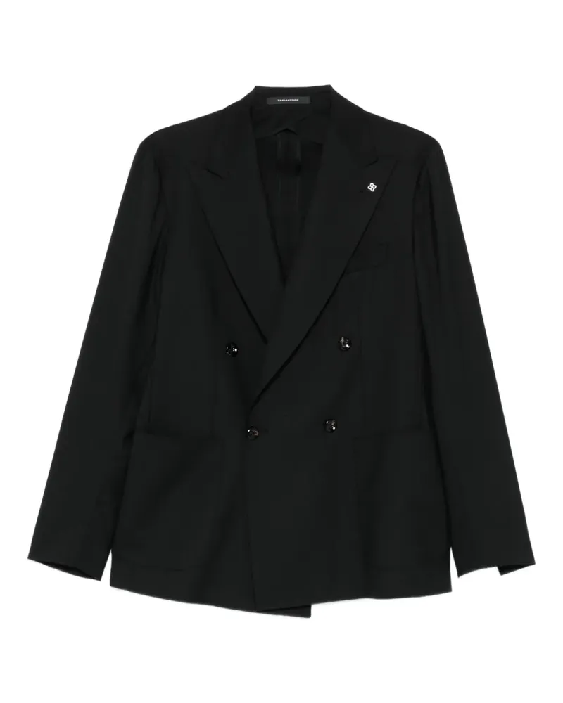 Tagliatore double-breasted peak-lapel jacket - Schwarz Schwarz