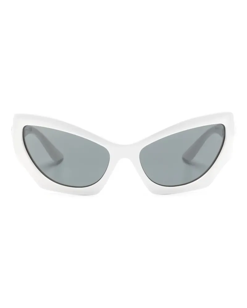 Versace Sonnenbrille mit Cat-Eye-Gestell - Weiß Weiß
