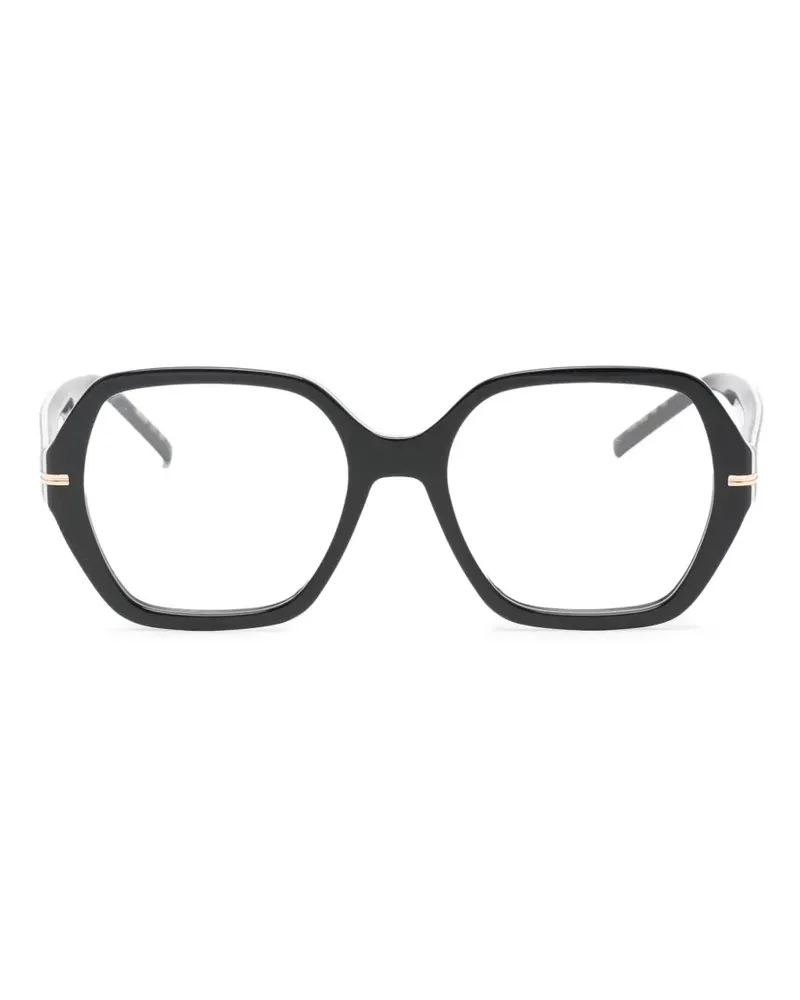 HUGO BOSS geometric-frame glasses - Schwarz Schwarz