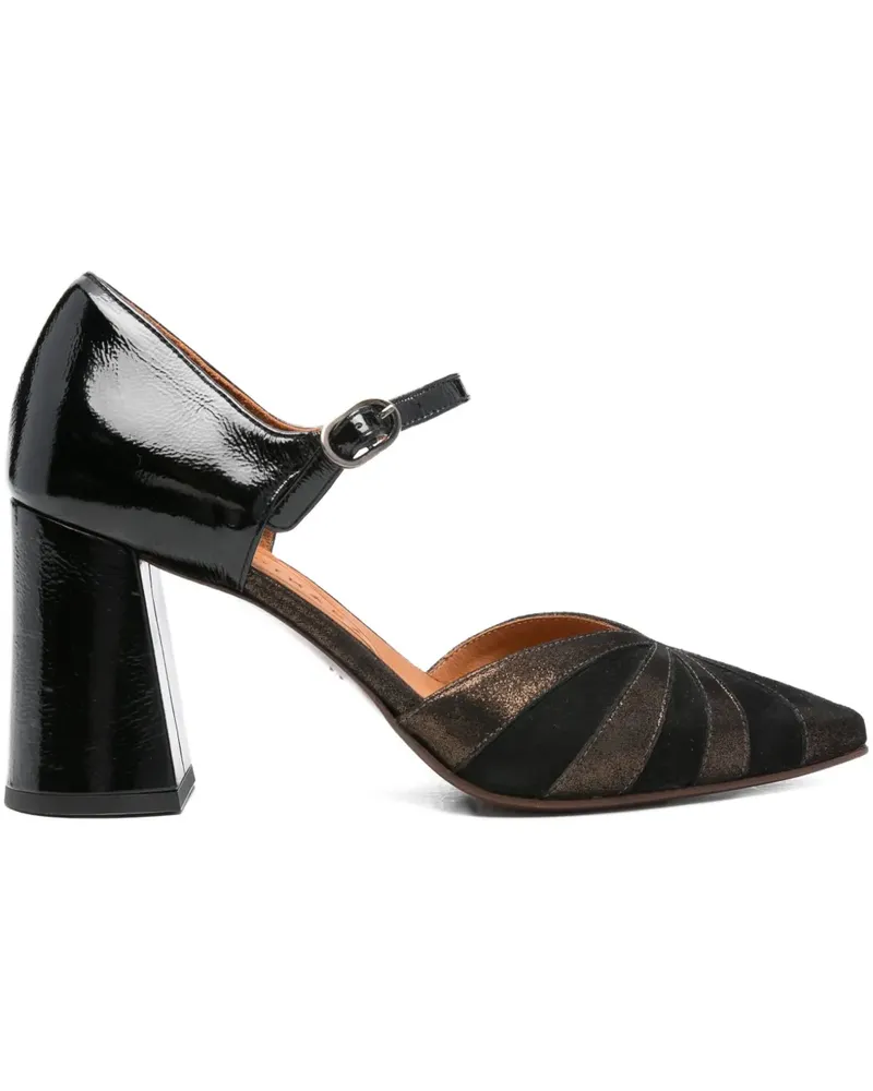 Chie Mihara Pumps mit Knöchelriemen 80mm - Schwarz Schwarz