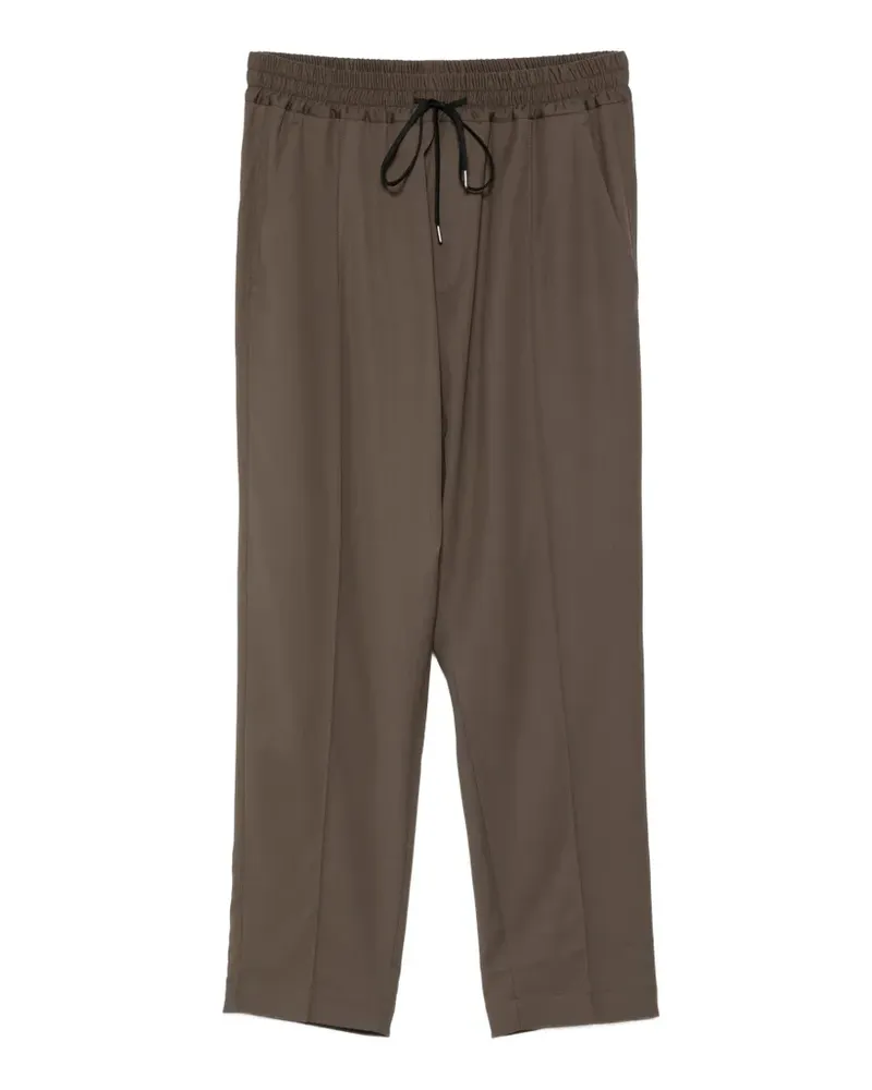 Isabel Benenato drawstring trousers - Braun Braun