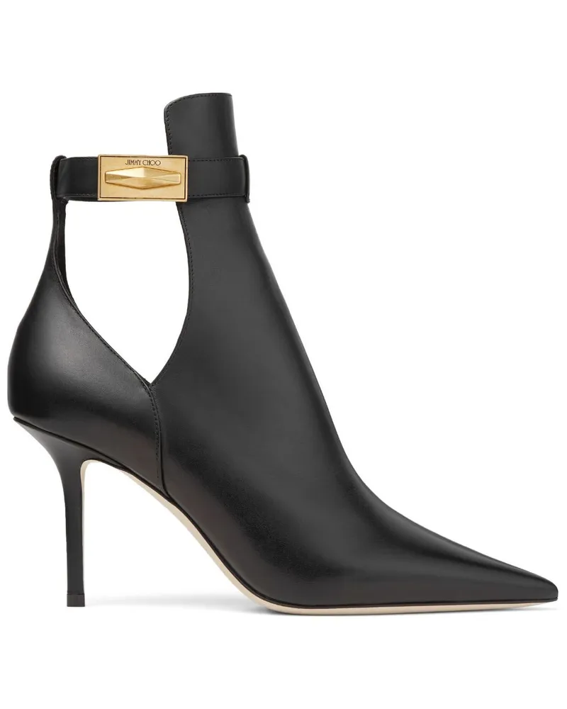 Jimmy Choo Stiefel mit spitzer Kappe 85mm - Schwarz Schwarz