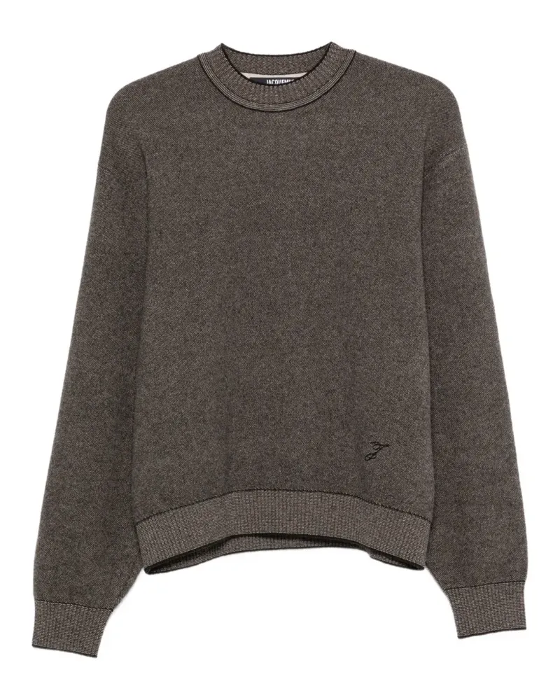 Jacquemus The Pelota Pullover mit geripptem Besatz - Grau Grau