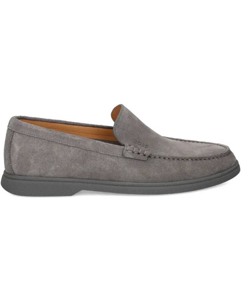 HUGO BOSS Loafer aus Wildleder - Grau Grau