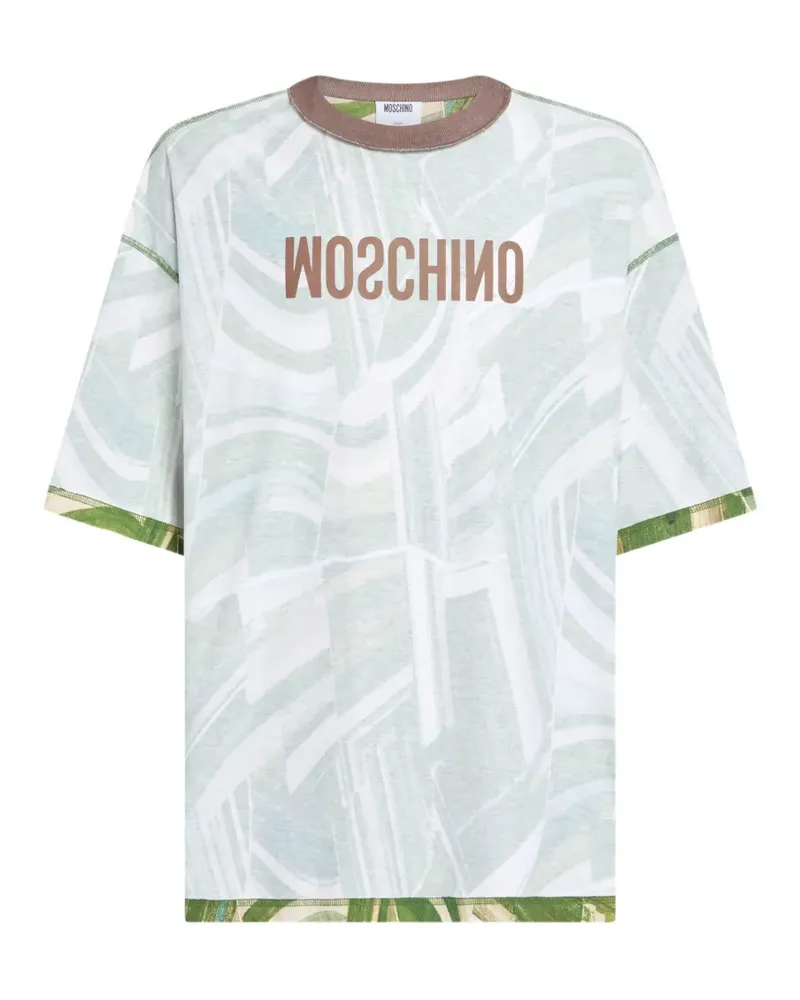 Moschino printed cotton jersey T-shirt - Weiß Weiß