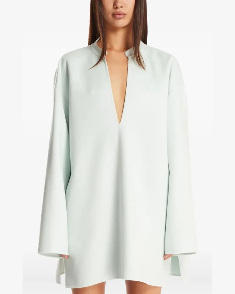 Jil Sander V-neck wide-sleeve top - Nude Nude