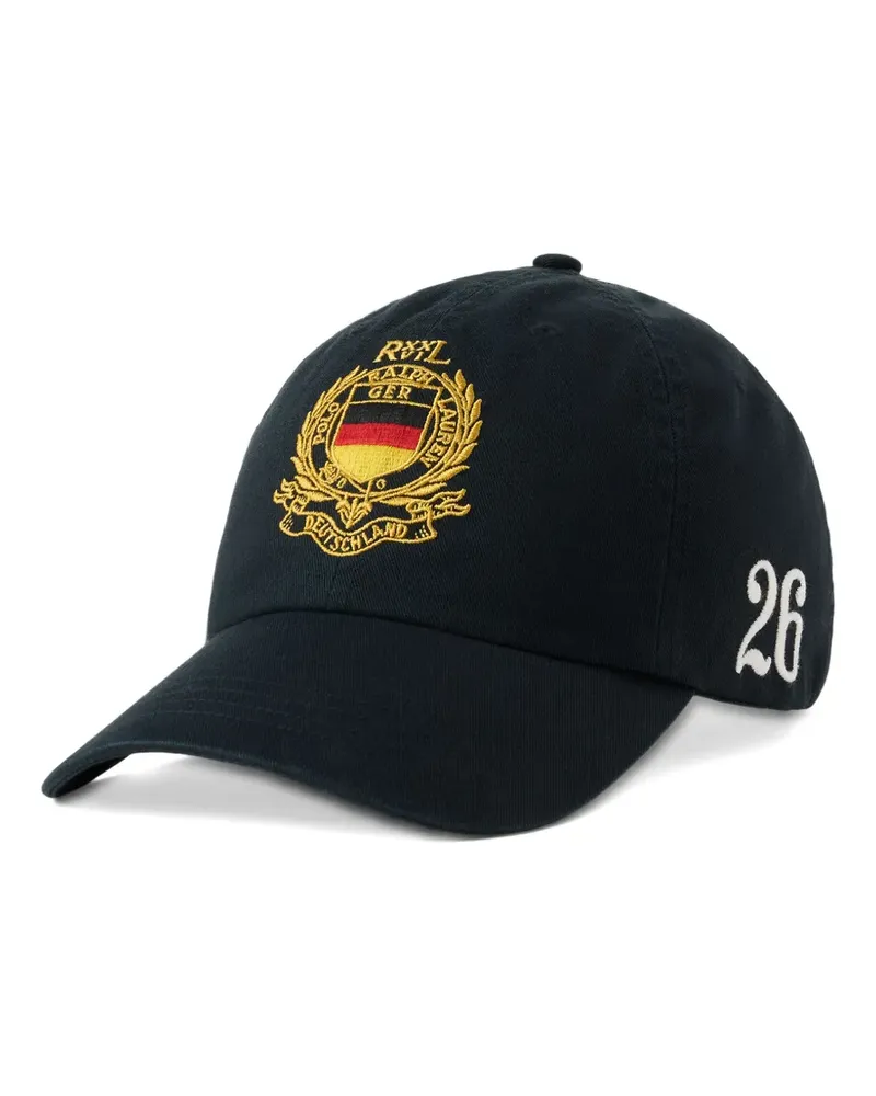 Ralph Lauren Germany embroidered-crest baseball cap - Schwarz Schwarz