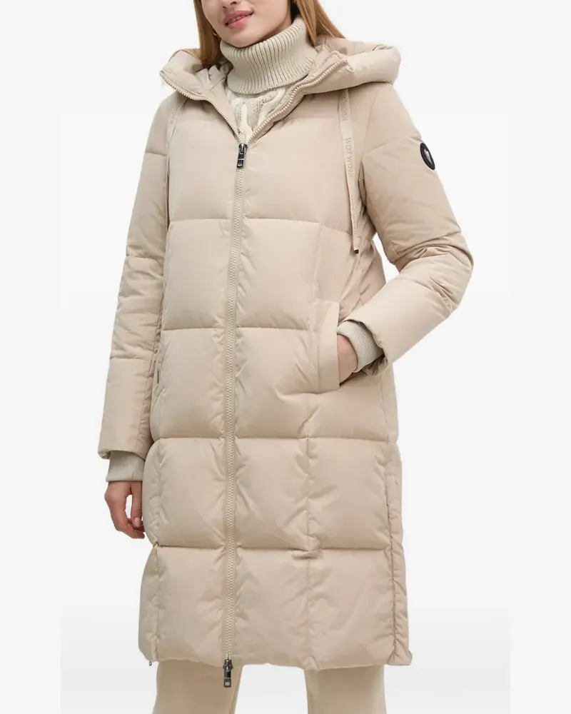 Mos Mosh Gesteppter MMNova Kapuzenmantel - Nude Nude