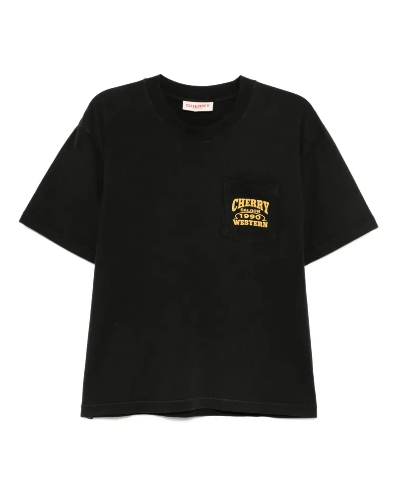 CHERRY LA T-Shirt mit Logo-Print - Schwarz Schwarz