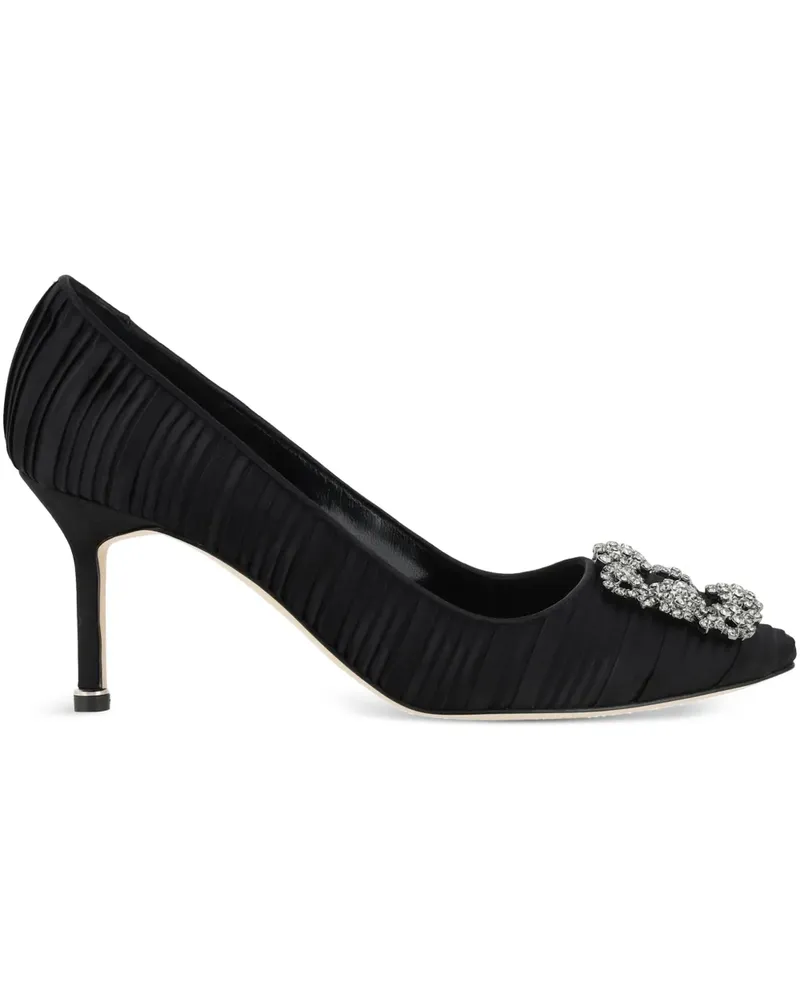 Manolo Blahnik Hangisi Pumps 70mm - Schwarz Schwarz
