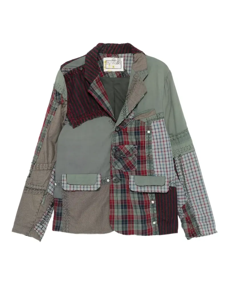 BY WALID shirting repatch milo jacket - Grün Grün