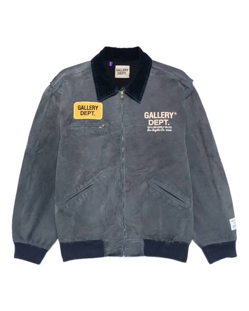 GALLERY DEPT. corduroy-collar denim jacket - Blau Blau