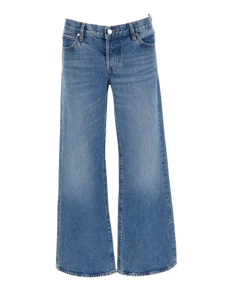 Frame Denim The Pixie Gray wide-leg jeans - Blau Blau