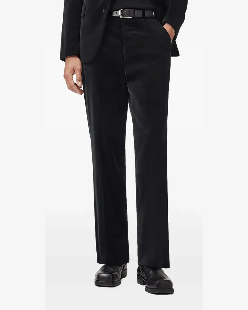 AllSaints Saga Hose aus Samt - Schwarz Schwarz