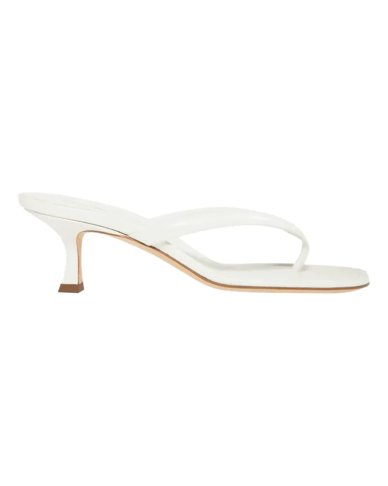 Manolo Blahnik 5mm Paterno thong-strap sandals - Weiß Weiß