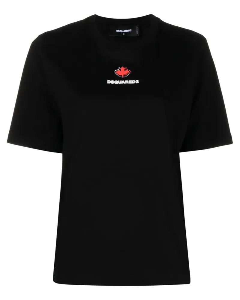 Dsquared2 T-Shirt mit Logo-Print - Schwarz Schwarz