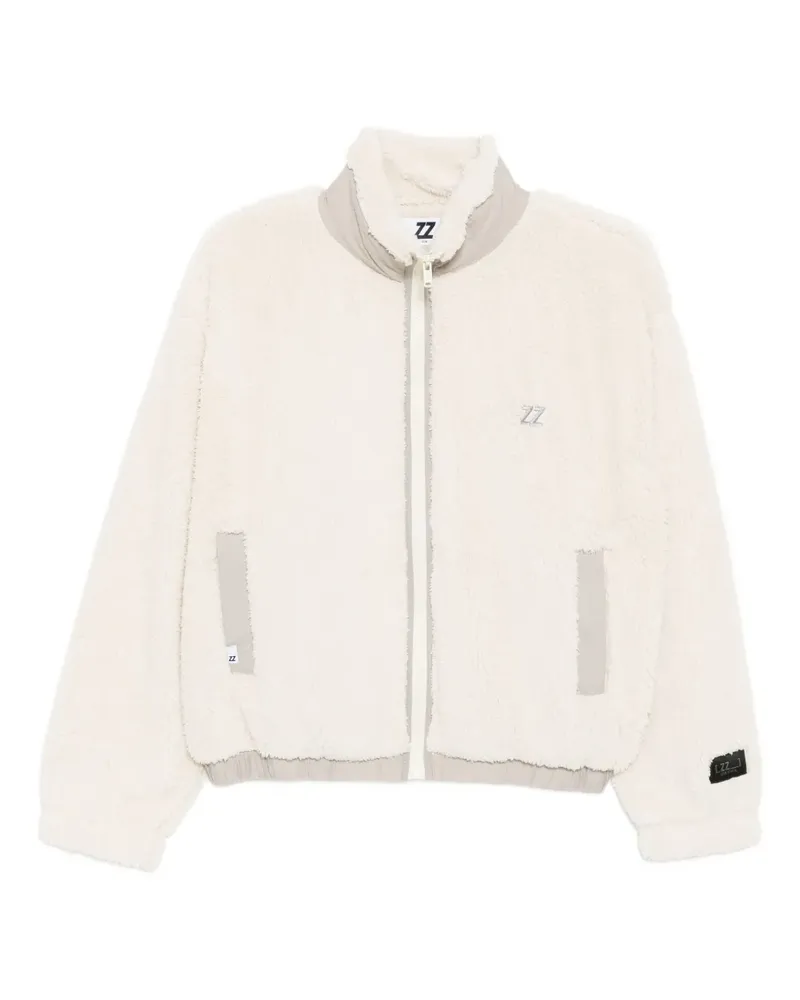 Izzue Fleecejacke mit Logo - Nude Nude