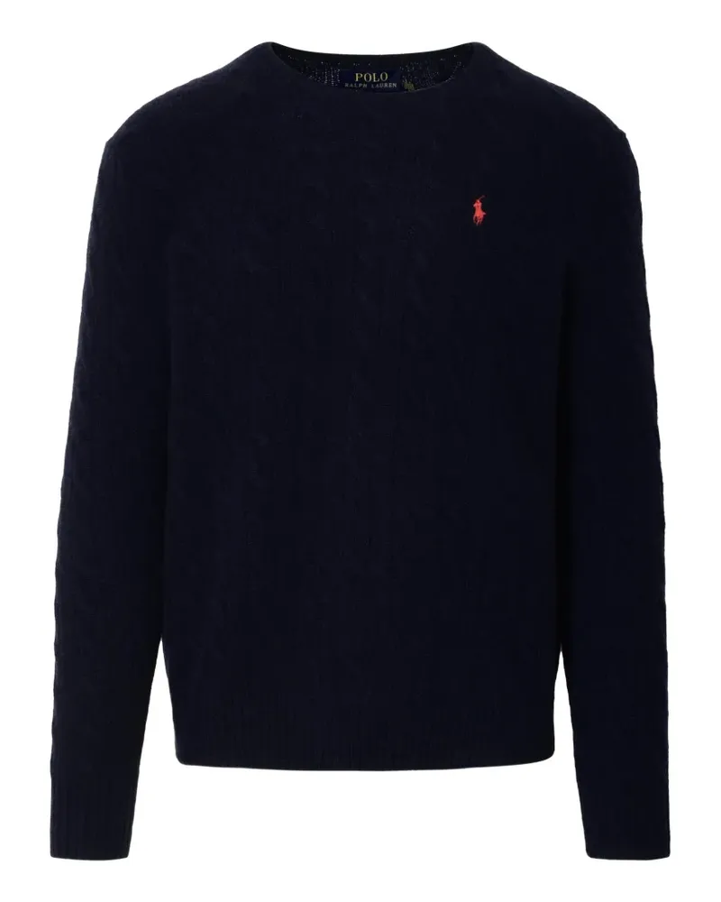 Ralph Lauren cable-knit Pony-motif sweater - Blau Blau