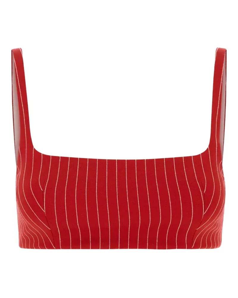 Orlane striped crop-top - Rot Rot