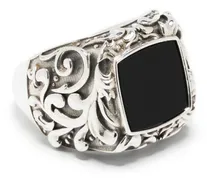Ring im Arabesque-Design mit Stein