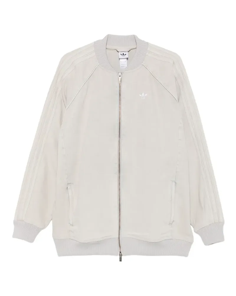 adidas Jacke mit Logo-Stickerei - Nude Nude