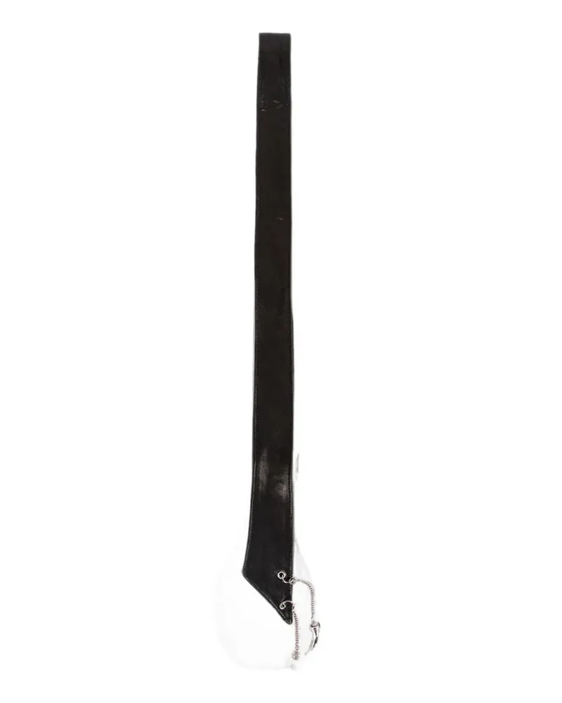 Ann Demeulemeester Resi charm-embellished tie - Schwarz Schwarz