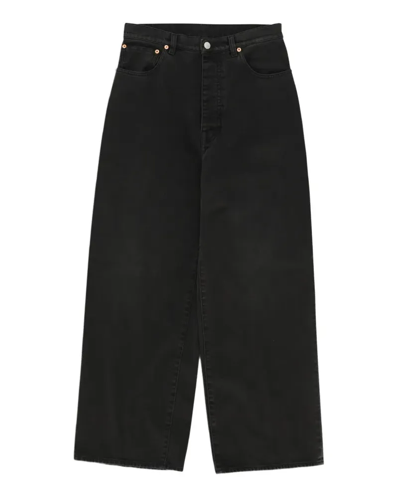 Fortela Jaron Bull Jeans mit weitem Bein - Schwarz Schwarz