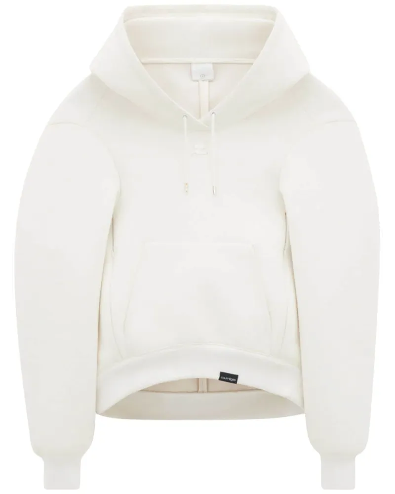 Courrèges Bonded Cocoon Hoodie - Weiß Weiß