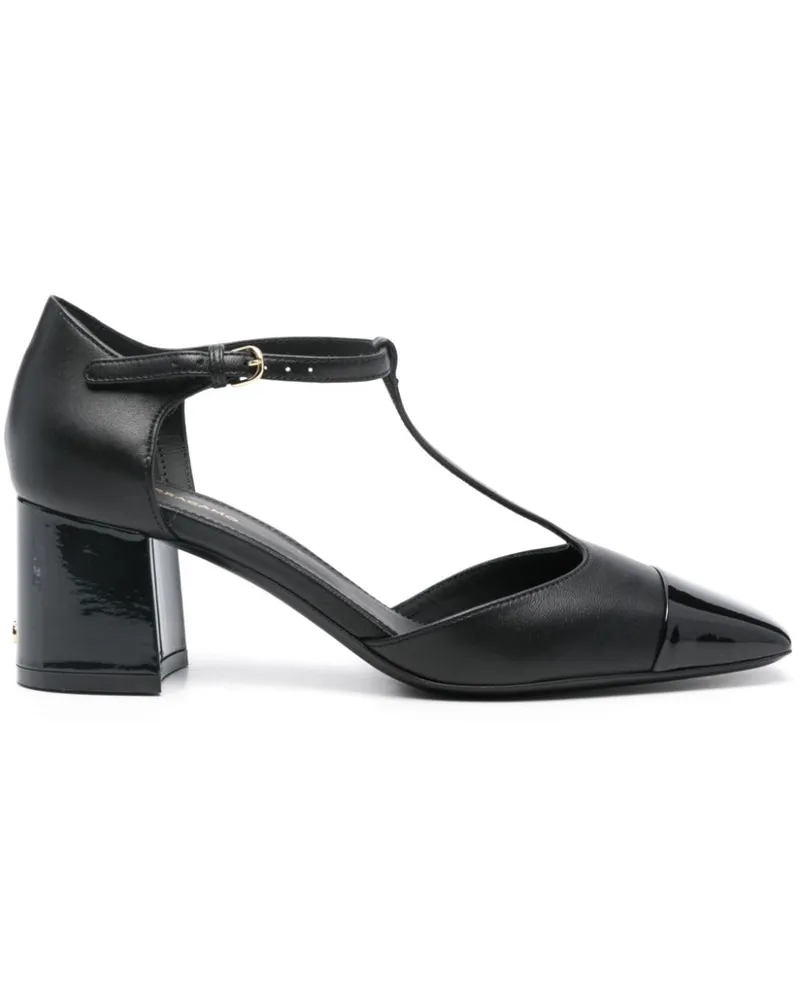 Ferragamo Sandalen mit T-Riemen 55mm - Schwarz Schwarz