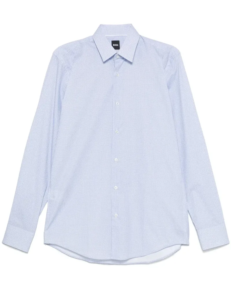 HUGO BOSS Hemd mit Print - Blau Blau