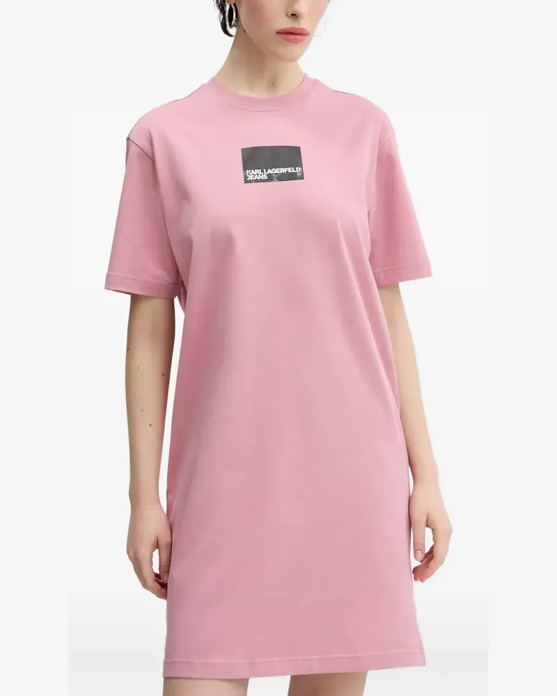Karl Lagerfeld T-Shirt-Minikleid - Rosa Rosa