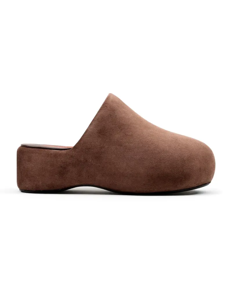 Simon Miller Bubble suede mules - Braun Braun