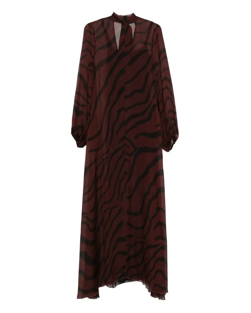 Raquel Diniz zebra-print dress - Rot Rot