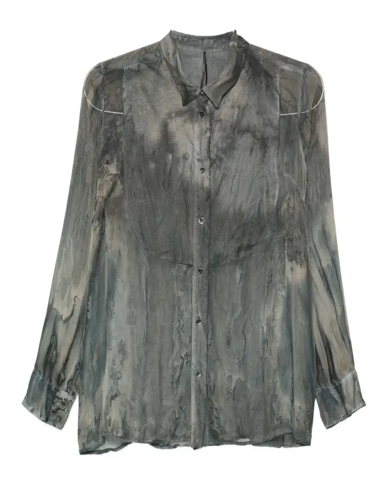 Masnada tie-dye effect shirt - Grau Grau