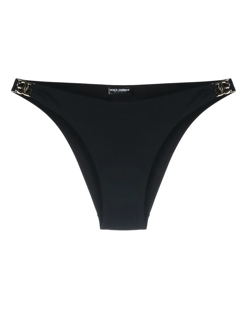 Dolce & Gabbana Bikinihöschen mit Logo - Schwarz Schwarz