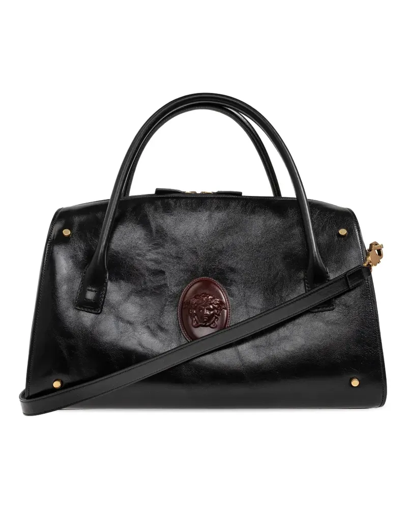 Versace Kleiner Roomy Boston Tote Bag - Schwarz Schwarz