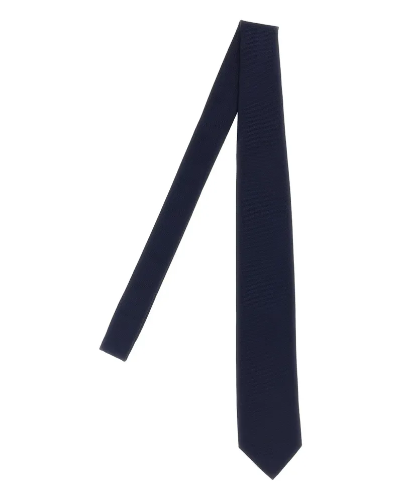 Pal Zileri ribbed silk tie - Blau Blau