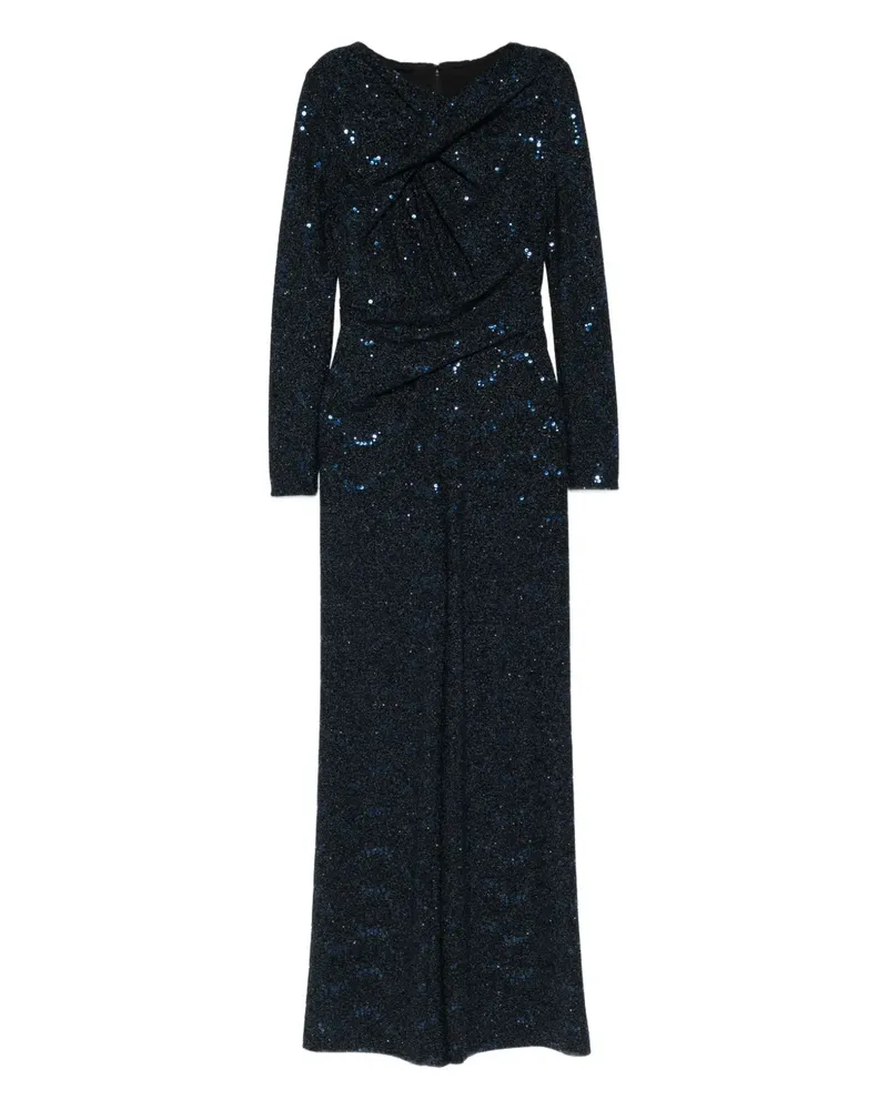 Talbot Runhof Jumpsuit mit Pailletten - Blau Blau