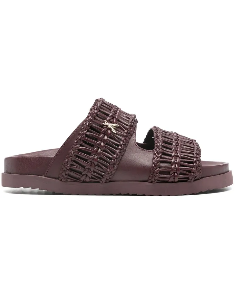 Patrizia Pepe Pantoletten mit geflochtenen Riemen - Violett Violett
