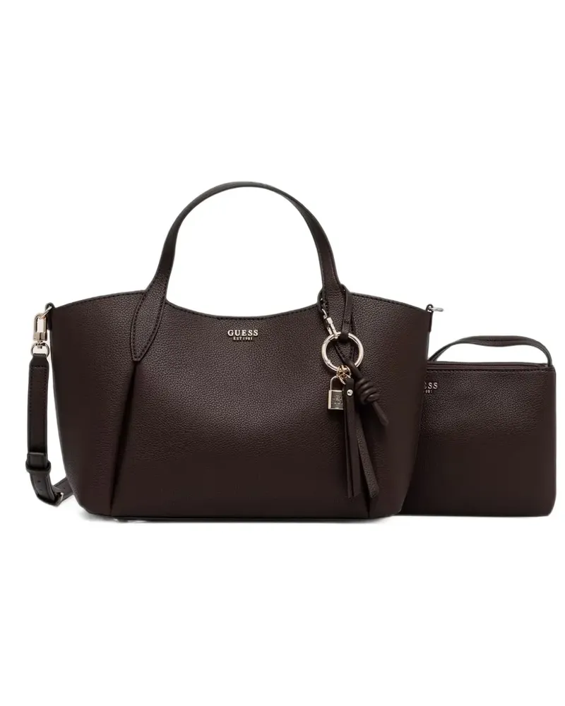 Guess Melody logo-plaque tote bag - Braun Braun