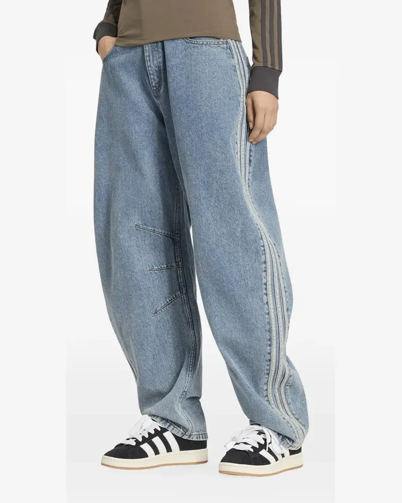 adidas Jeans mit Galonstreifen - Blau Blau