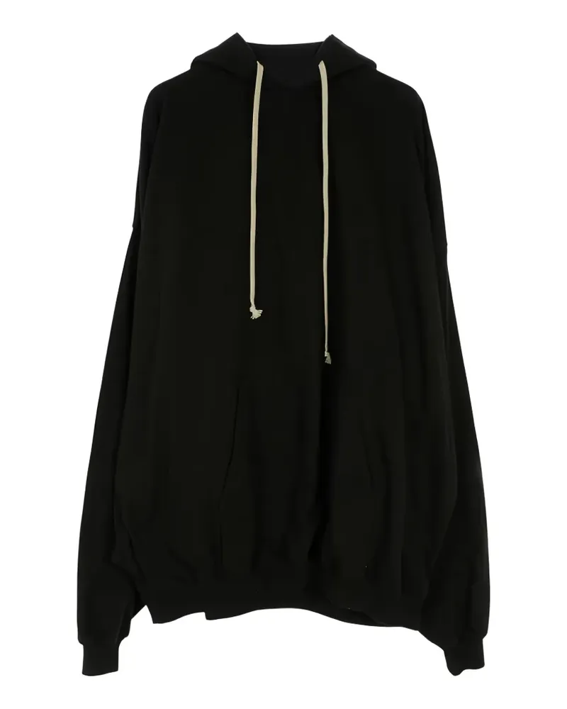 Rick Owens Langärmeliger Hoodie - Schwarz Schwarz