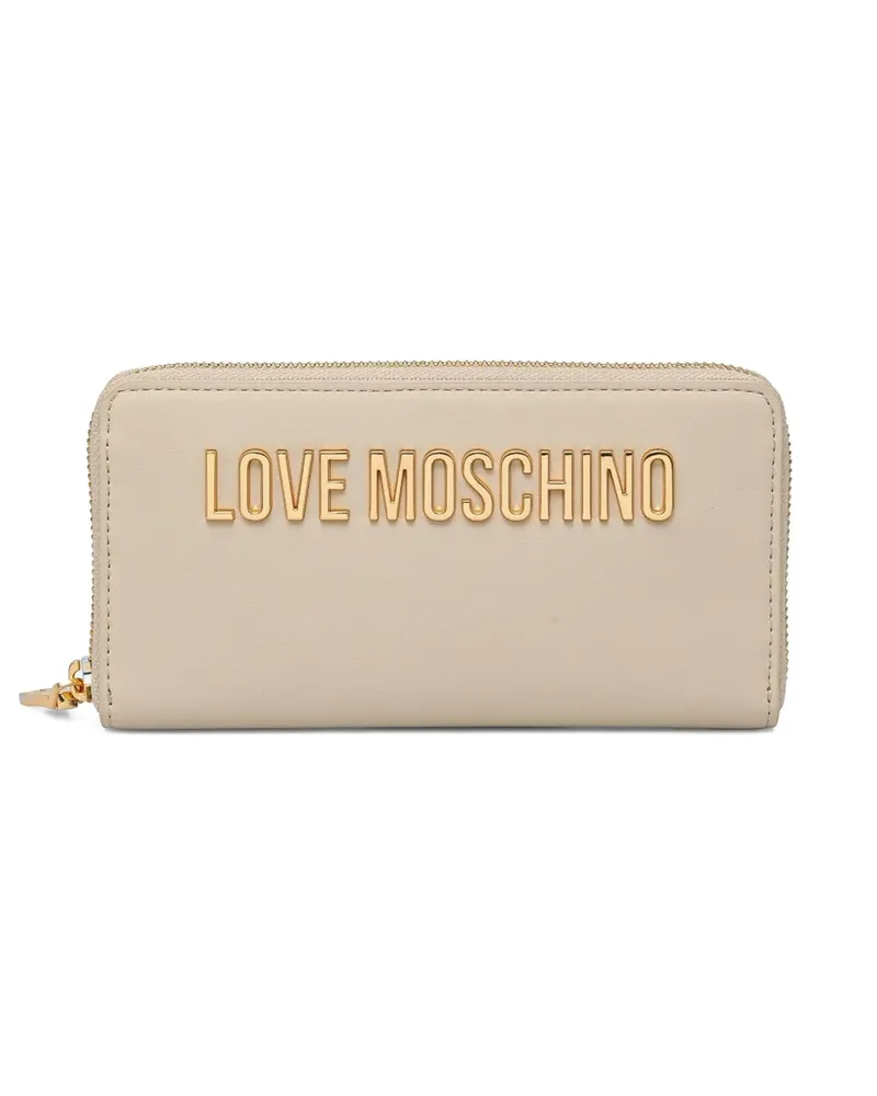 Moschino Portemonnaie mit Logo - Nude Nude