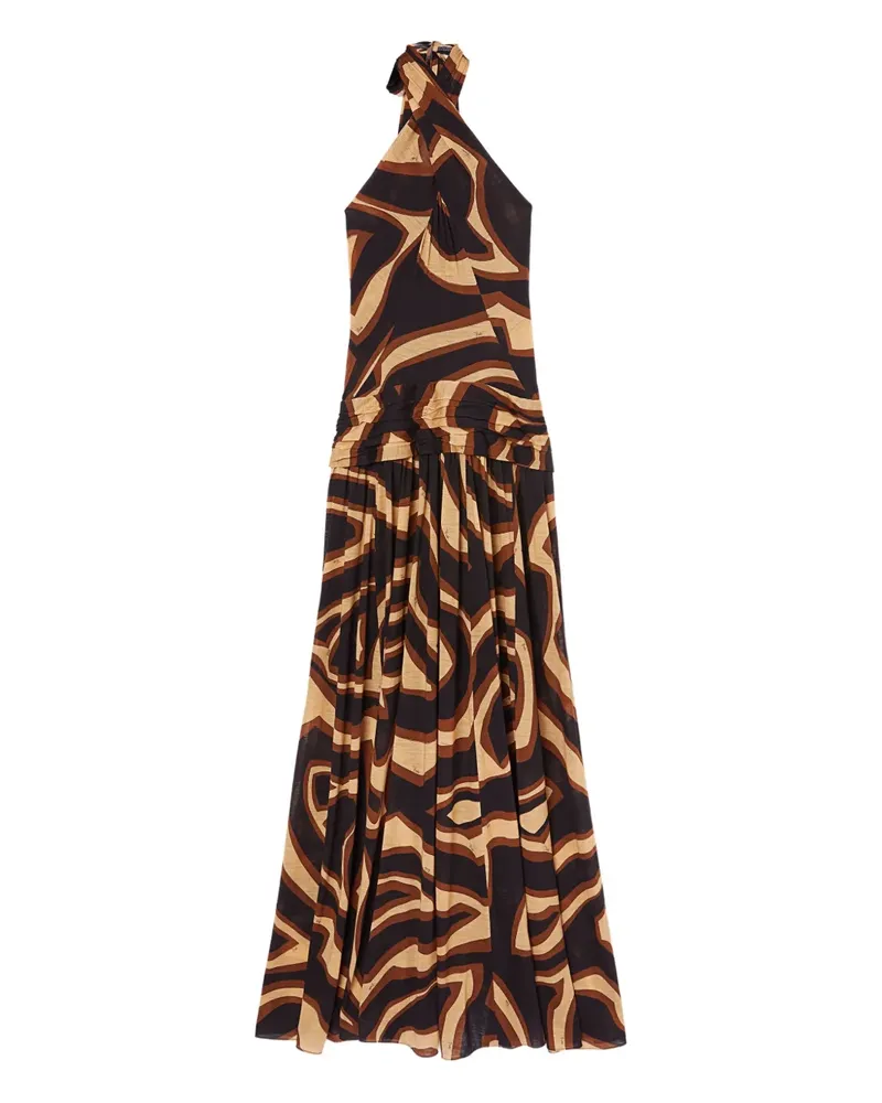 Emilio Pucci Ärmelloses Labirinto Kleid mit Print - Schwarz Schwarz
