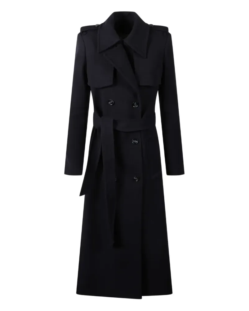 IVY & OAK Doppelreihiger Charlotte Ann Mantel mit Gürtel - Schwarz Schwarz