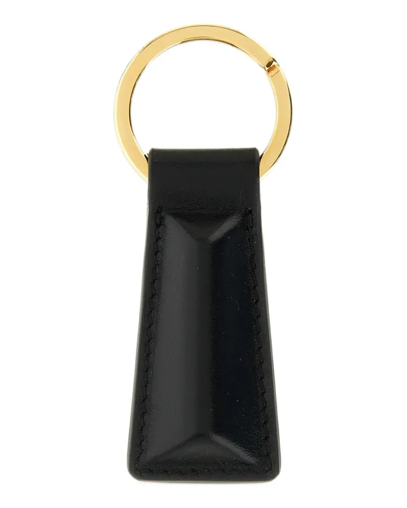 Jil Sander Linea padded leather keyring - Schwarz Schwarz