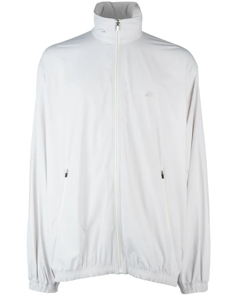 Balenciaga Sportjacke mit Logo-Print - Weiß Weiß