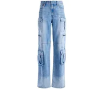 Jeans mit aufgesetzten Taschen