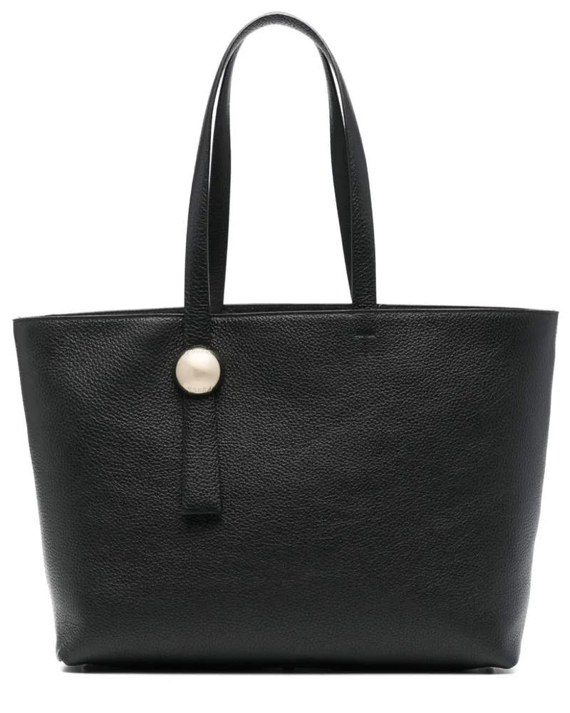 Furla Shopper mit Logo-Prägung - Schwarz Schwarz